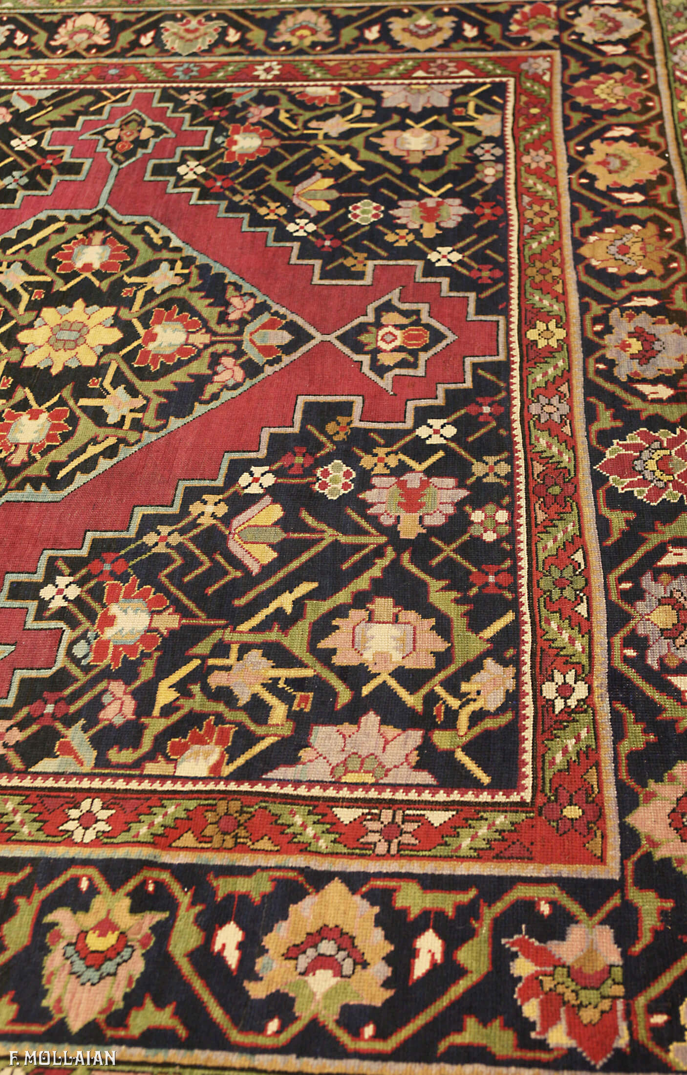 Antique Caucasian Karabakh (Qarabag) Gallery Carpet n°:16685380